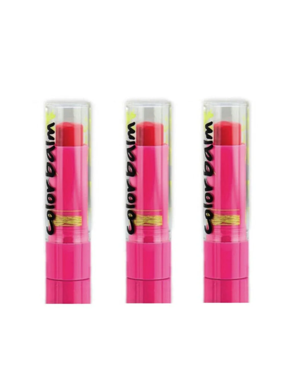 Lot of 3: NEW LA L. A. Girl Lip Gloss Color Balm in 793 LA Party Pink (Sealed)